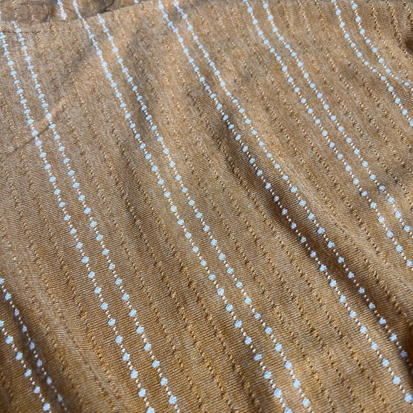 XS Mustard Stripe Top with Front Knot - Picture 3 of 5